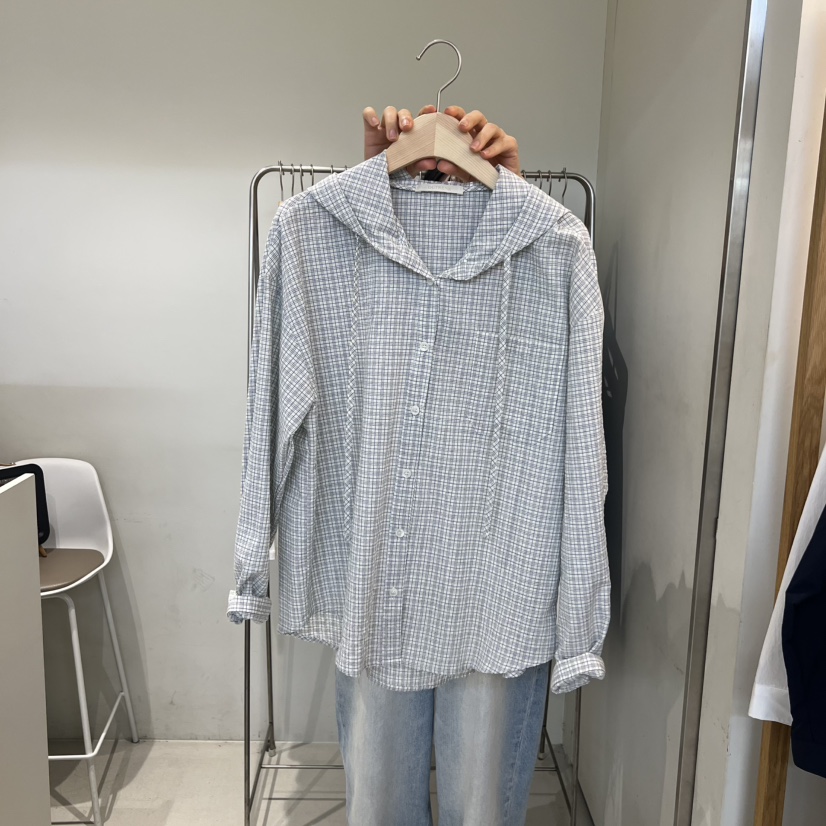 OUTRENE韓國代購女士新款職業時尚休閑26春夏人氣襯衫蕾絲衫OUTRENE襯衫/蕾絲衫圖色1