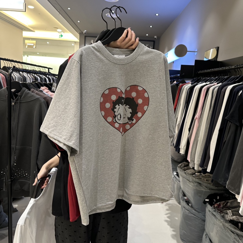 CREDITO韓國直郵實拍女士新款人氣推薦熱賣時尚休閑26春夏T恤CREDITOT恤圖色2