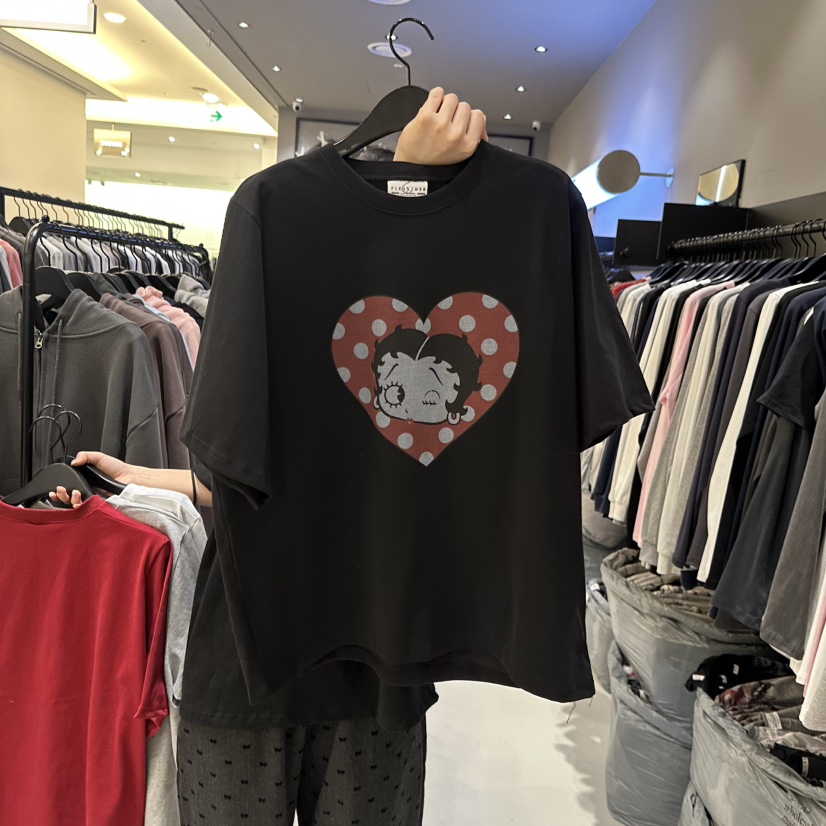 CREDITO韓國直郵實拍女士新款人氣推薦熱賣時尚休閑26春夏T恤CREDITOT恤圖色4