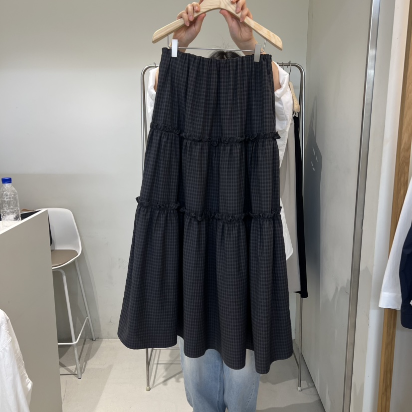 OUTRENE韓國直郵女士新品熱賣26春夏推薦職業人氣休閑長裙OUTRENE長裙