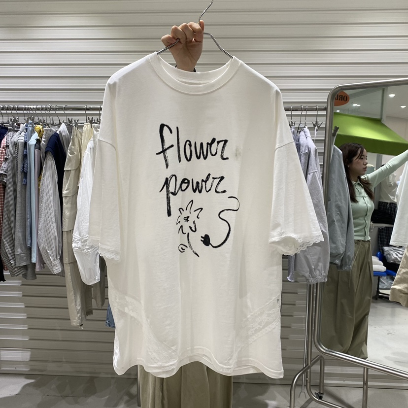 BRICKLANE韓國代購女裝新款職業休閑26春夏推薦時尚人氣T恤BRICKLANET恤圖色1