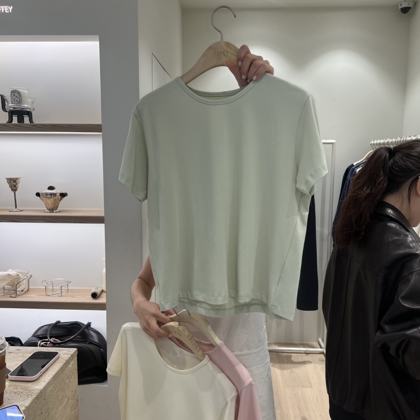 LIFFEY韓國代購女裝新品26春夏推薦人氣時尚職業休閑熱賣T恤LIFFEYT恤圖色2