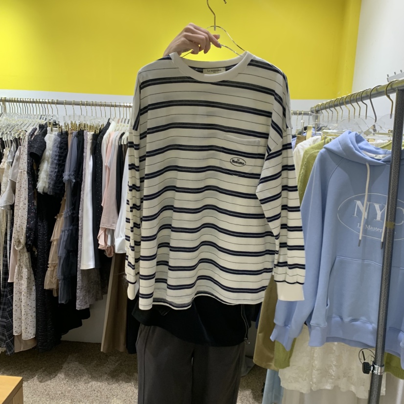 LE MASTERPLACE韓國直郵女裝新款26春夏休閑推薦長袖T恤Le masterpiece長袖T恤圖色1