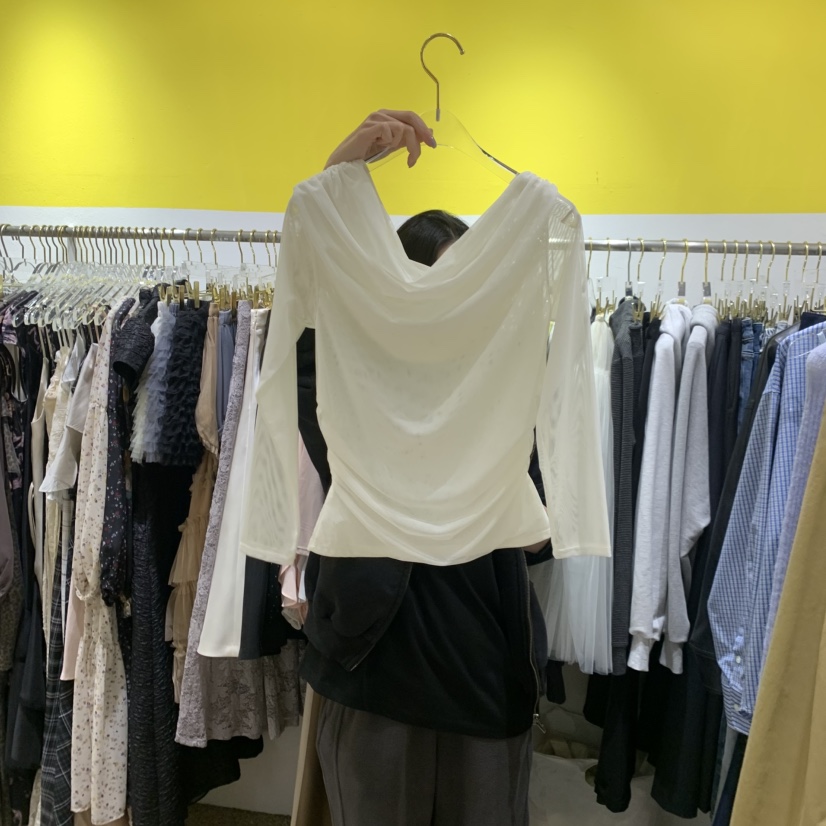 LE MASTERPLACE韓國直郵實拍女裝新款人氣熱賣長袖T恤雙層Le masterpiece長袖T恤圖色1