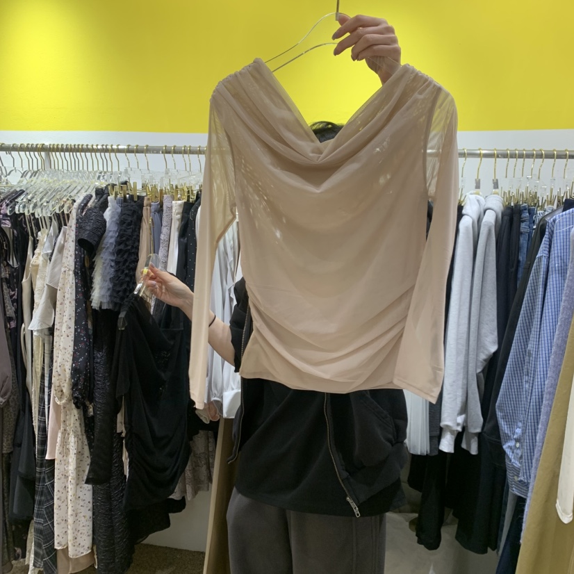 LE MASTERPLACE韓國直郵實拍女裝新款人氣熱賣長袖T恤雙層Le masterpiece長袖T恤圖色2