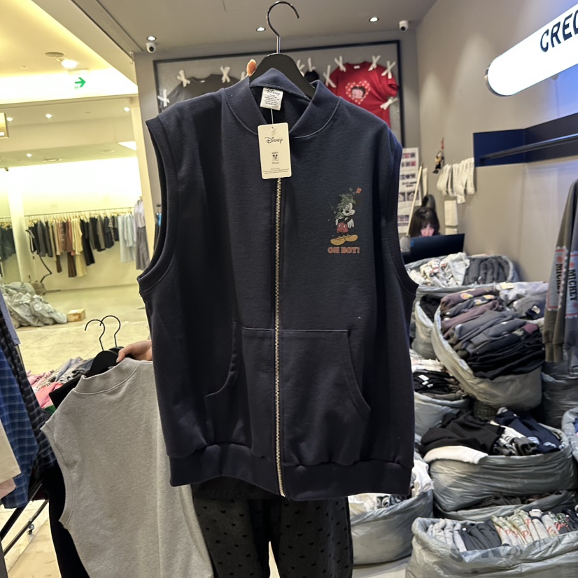 CREDITO韓國直郵實拍女裝新款熱賣休閑推薦26春夏人氣馬甲CREDITO馬甲圖色3深藍色