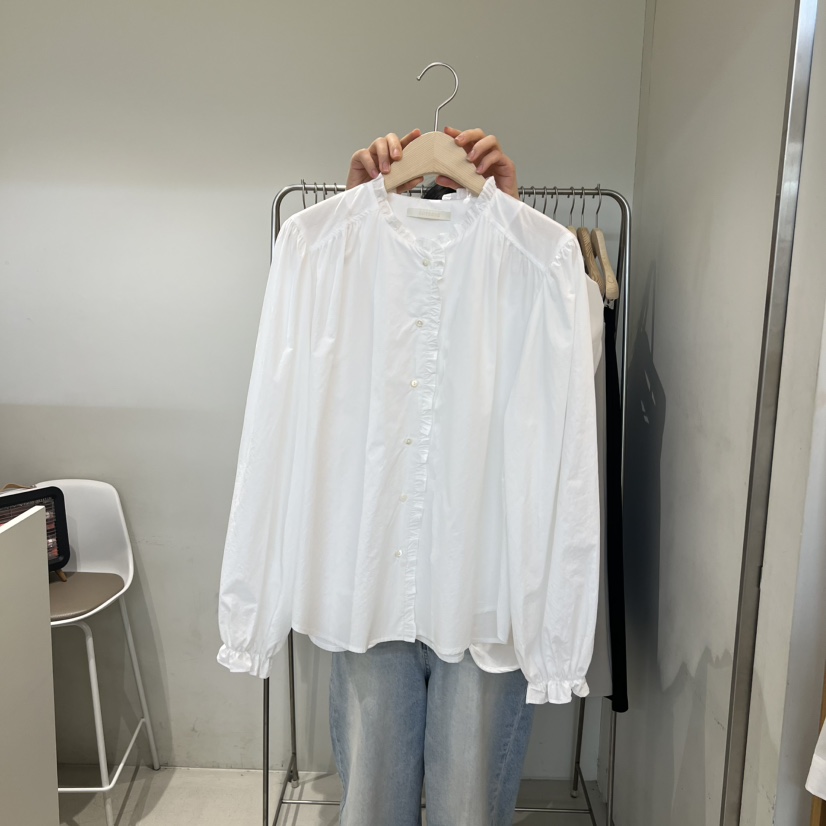 OUTRENE韓國直郵女裝新款熱賣推薦職業26春夏人氣襯衫蕾絲衫OUTRENE襯衫/蕾絲衫圖色1