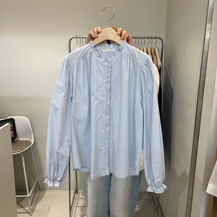 OUTRENE韓國直郵女裝新款熱賣推薦職業26春夏人氣襯衫蕾絲衫OUTRENE襯衫/蕾絲衫圖色2