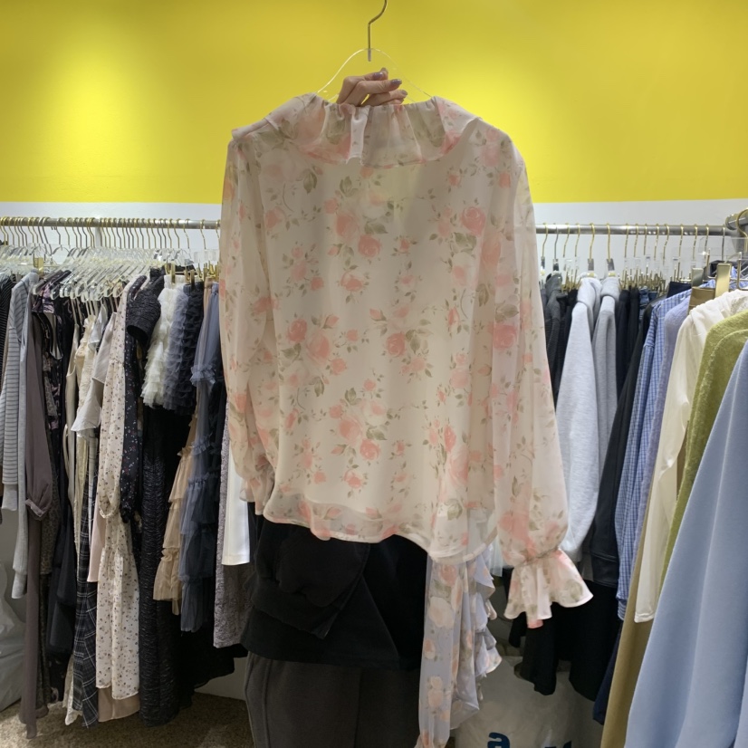 LE MASTERPLACE韓國東大門直郵女裝新款職業推薦襯衫蕾絲衫Le masterpiece襯衫/蕾絲衫