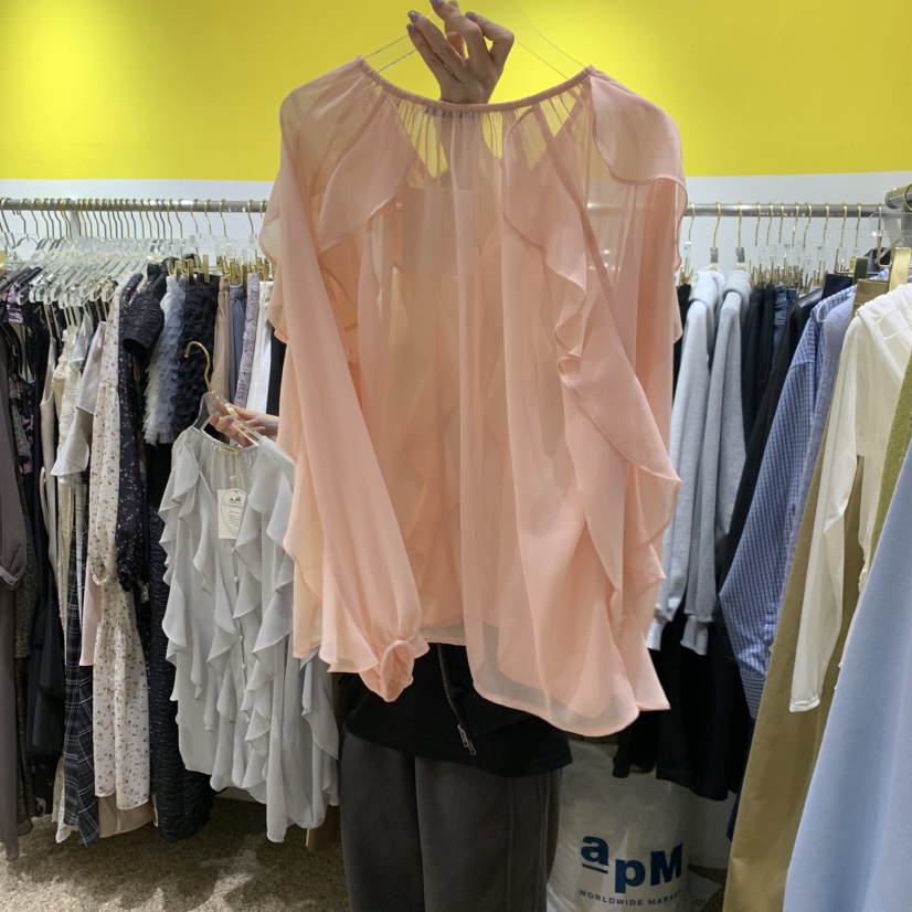 LE MASTERPLACE韓國直郵女裝新品人氣時尚襯衫蕾絲衫花朵Le masterpiece襯衫/蕾絲衫