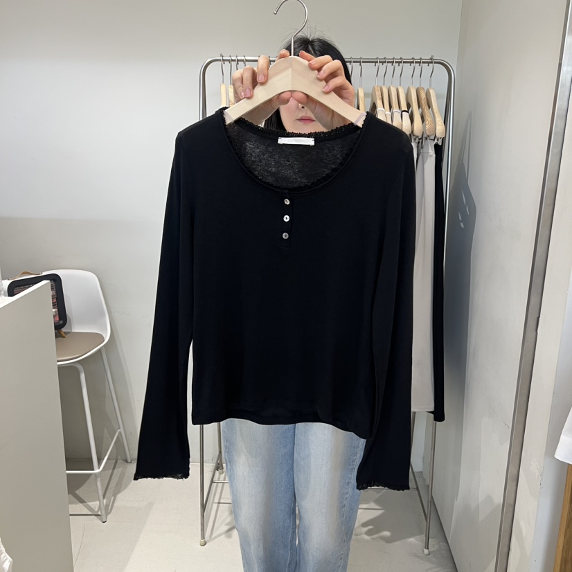 OUTRENE韓國東大門代購女士新款熱賣休閑職業推薦長袖T恤OUTRENE長袖T恤圖色4