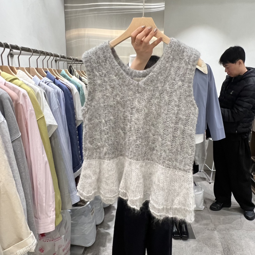 CHAE韓國東大門直郵女士新品休閑26春夏推薦吊帶背心馬海毛CHAE吊帶/背心圖色2