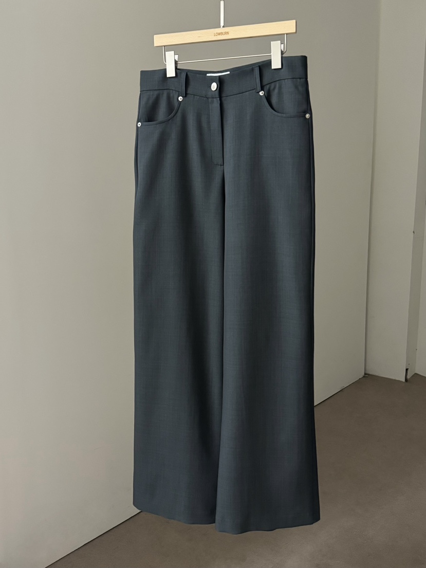 LOWBURN韓國東大門代購女士新款職業熱賣時尚推薦26春夏休閑褲LOWBURN休閑褲圖色3墨色