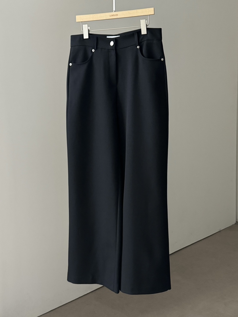 LOWBURN韓國東大門代購女士新款職業熱賣時尚推薦26春夏休閑褲LOWBURN休閑褲圖色4黑色