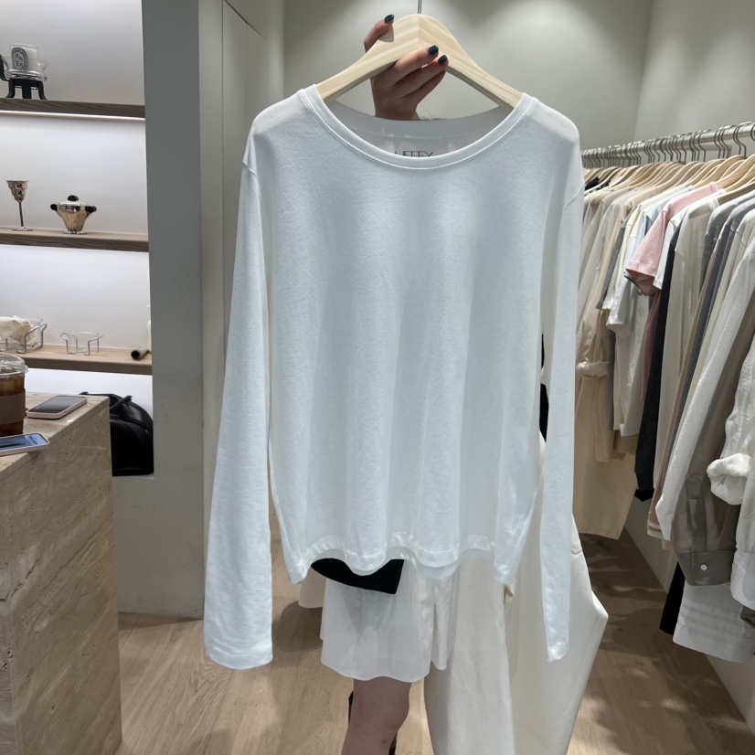 LIFFEY韓國代購女裝新品推薦休閑職業人氣時尚26春夏長袖T恤LIFFEY長袖T恤圖色1