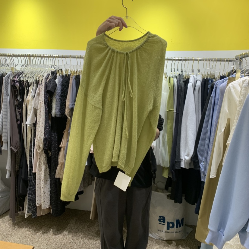 LE MASTERPLACE韓國直郵實拍女士新品推薦針織衫不含內搭V領寬松Le masterpiece針織衫圖色1