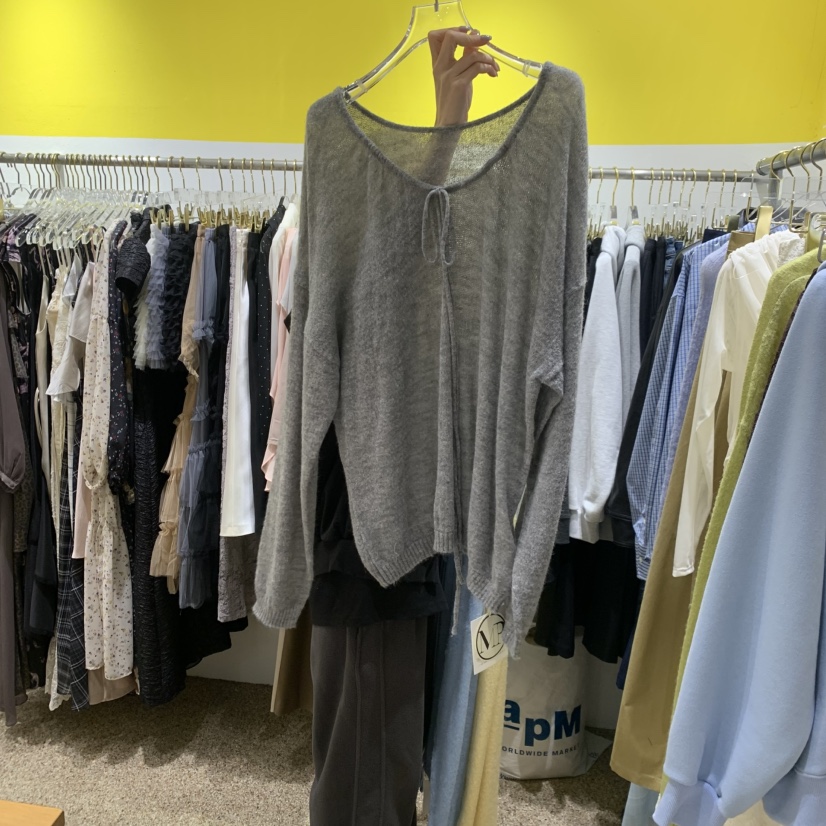 LE MASTERPLACE韓國直郵實拍女士新品推薦針織衫不含內搭V領寬松Le masterpiece針織衫圖色5