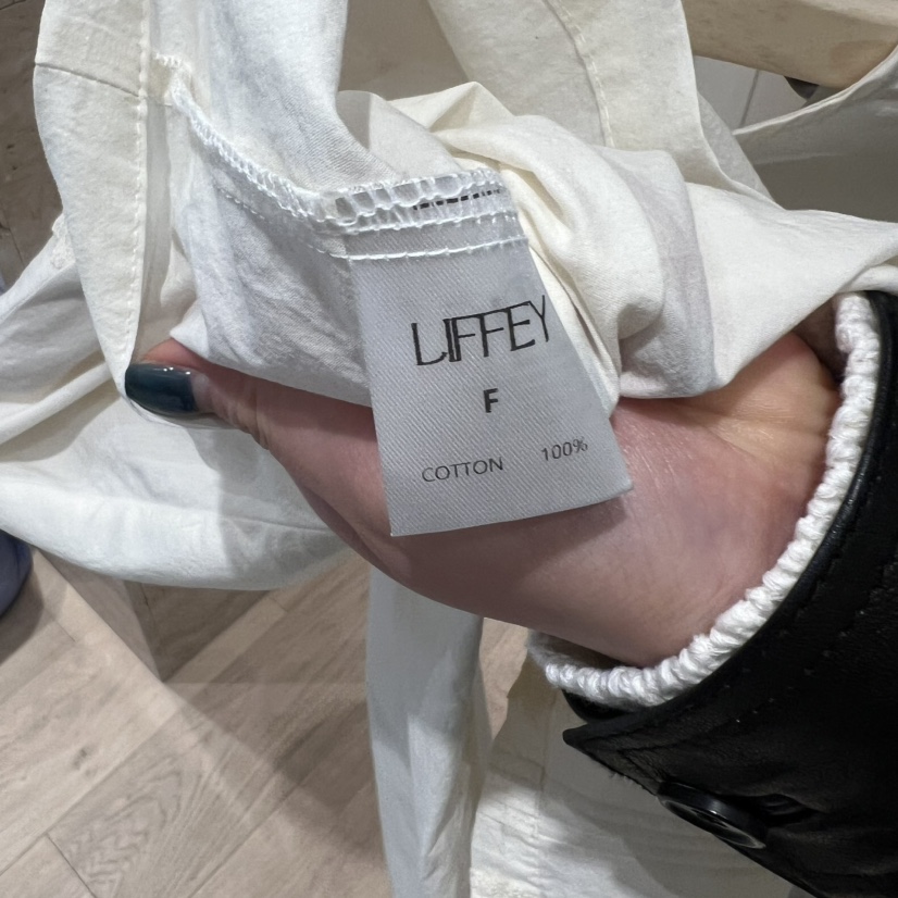 LIFFEY韓國直郵女士新品休閑時尚26春夏推薦人氣襯衫蕾絲衫LIFFEY襯衫/蕾絲衫