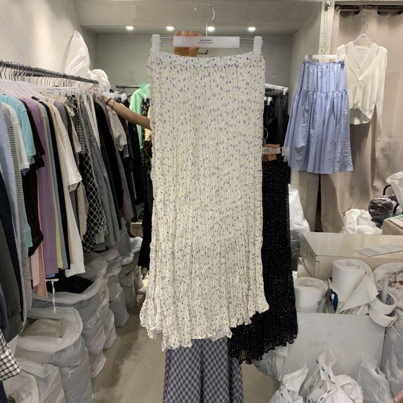 LOGROAD韓國東大門代購女裝新款推薦時尚職業休閑26春夏長裙LOG ROAD長裙圖色1