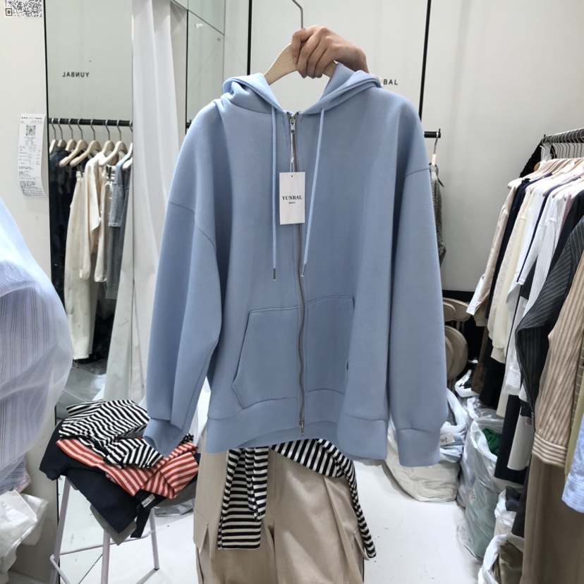 YUNBAL韓國直郵實拍女士新品26春夏人氣熱賣推薦夾克拉鏈YUNBAL夾克圖色1