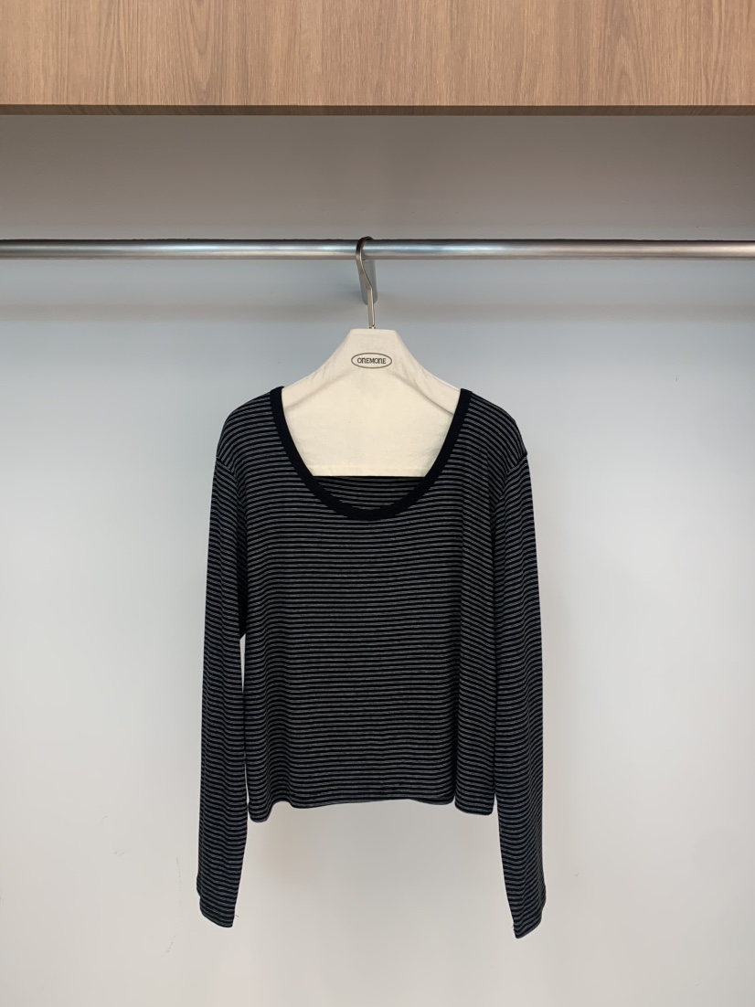 ONE MONE韓國直郵女裝新品26春夏職業人氣時尚長袖T恤雙面ONE MONE長袖T恤圖色3