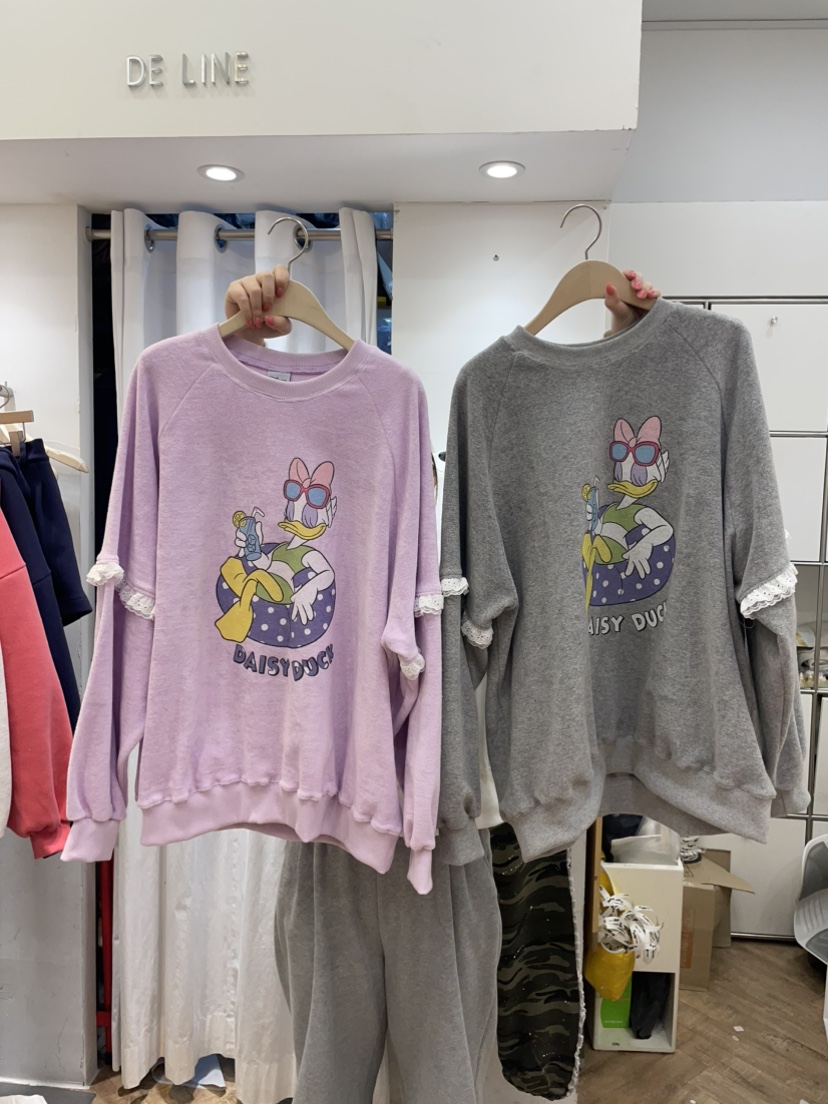 DE LINE韓國直郵女裝新款職業熱賣時尚26春夏人氣推薦衛衣DE LINE衛衣