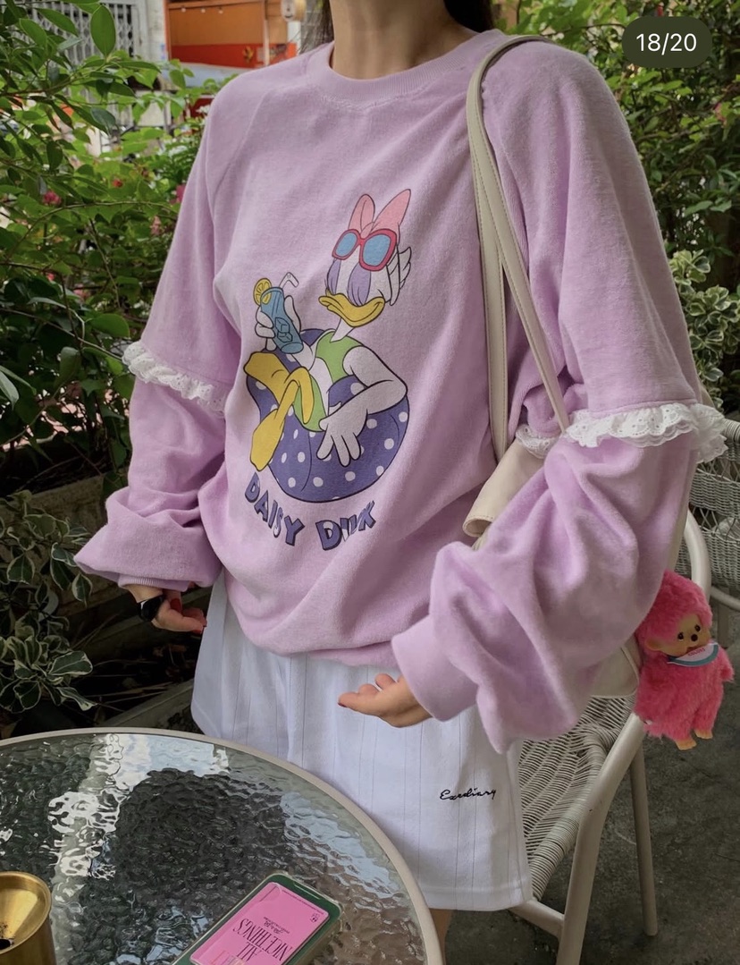 DE LINE韓國直郵女裝新款職業熱賣時尚26春夏人氣推薦衛衣DE LINE衛衣圖色1