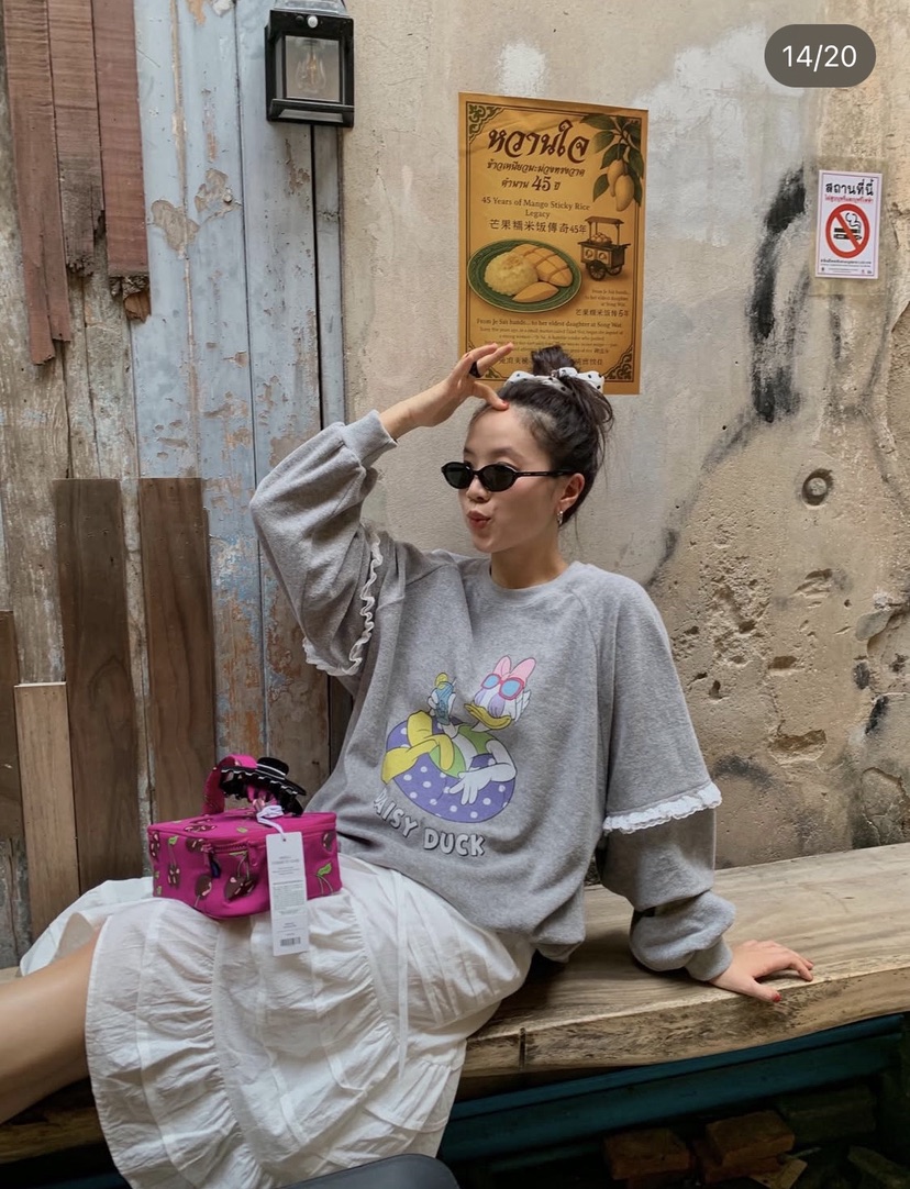 DE LINE韓國直郵女裝新款職業熱賣時尚26春夏人氣推薦衛衣DE LINE衛衣圖色2