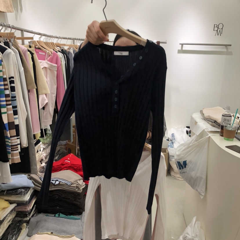 BY BOMI韓國直郵實拍女士新款熱賣26春夏時尚休閑針織衫BY BOMI針織衫圖色2