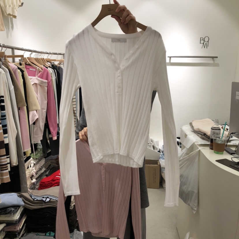 BY BOMI韓國直郵實拍女士新款熱賣26春夏時尚休閑針織衫BY BOMI針織衫圖色3