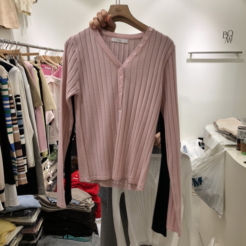 BY BOMI韓國直郵實拍女士新款熱賣26春夏時尚休閑針織衫BY BOMI針織衫圖色4