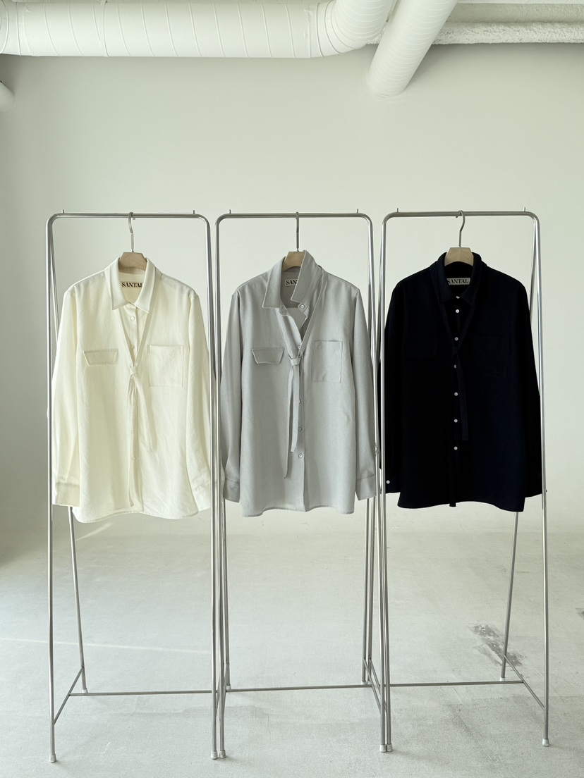 SANTAL韓國直郵實拍女士新品推薦熱賣人氣休閑襯衫蕾絲衫SANTAL襯衫/蕾絲衫