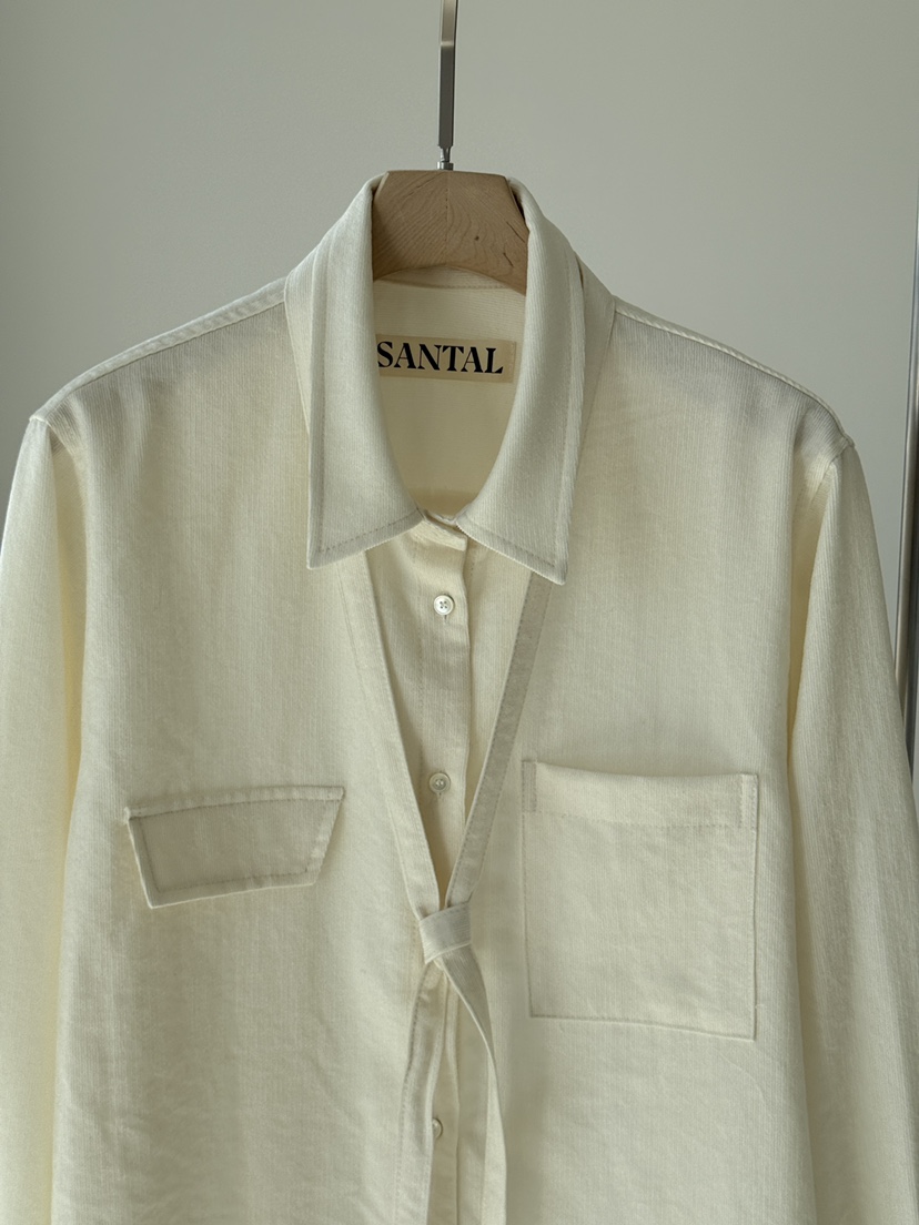 SANTAL韓國直郵實拍女士新品推薦熱賣人氣休閑襯衫蕾絲衫SANTAL襯衫/蕾絲衫