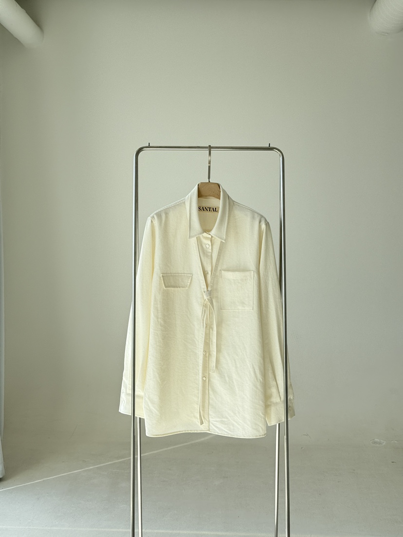 SANTAL韓國直郵實拍女士新品推薦熱賣人氣休閑襯衫蕾絲衫SANTAL襯衫/蕾絲衫圖色1