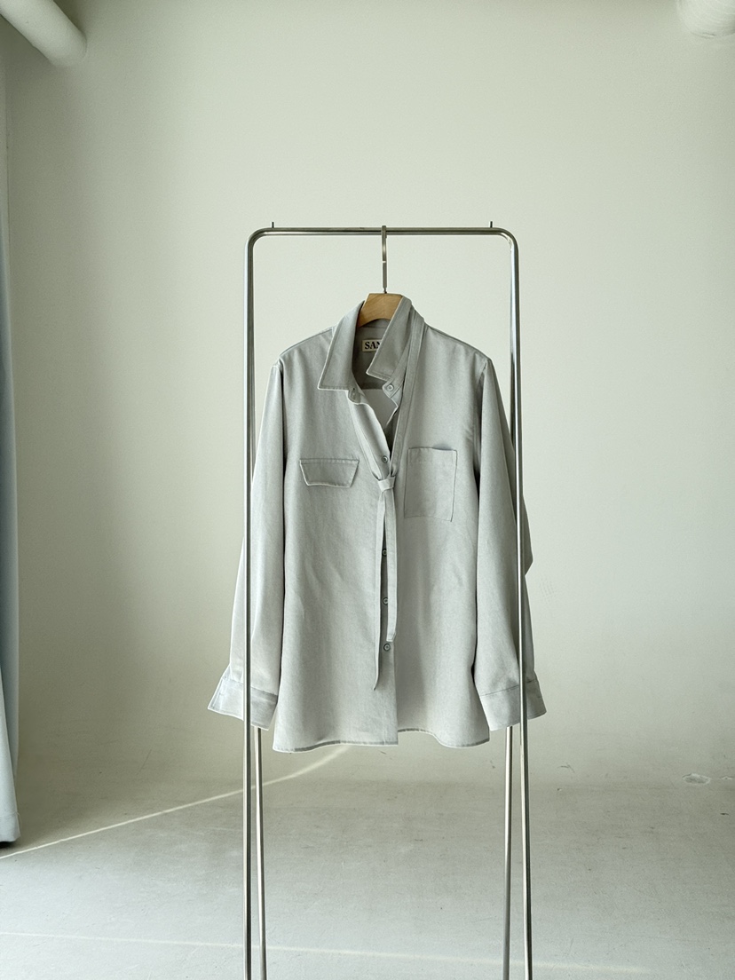 SANTAL韓國直郵實拍女士新品推薦熱賣人氣休閑襯衫蕾絲衫SANTAL襯衫/蕾絲衫圖色2