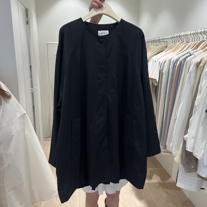 LIFFEY韓國直郵實拍女裝新品人氣職業熱賣時尚休閑長款風衣LIFFEY長款風衣圖色2