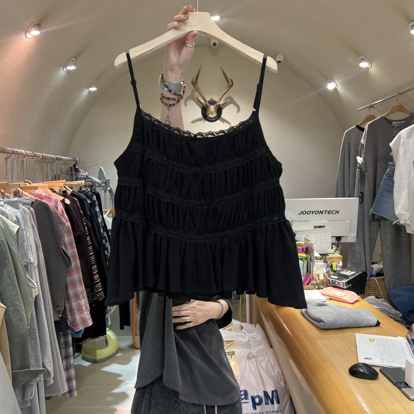 BLACKFRIDAY韓國直郵實拍女士新品職業熱賣時尚26春夏吊帶背心BLACK FRIDAY吊帶/背心圖色2