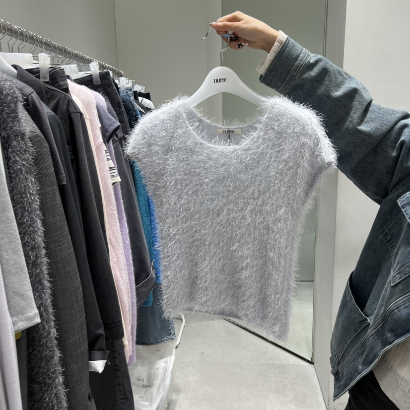 NUESE韓國直郵女裝新品時尚休閑26春夏推薦職業人氣針織衫NUESE針織衫圖色2