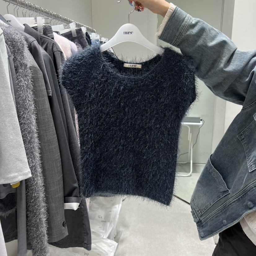 NUESE韓國直郵女裝新品時尚休閑26春夏推薦職業人氣針織衫NUESE針織衫圖色3