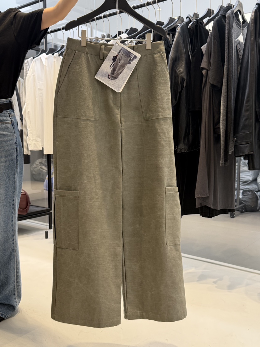 OSOO韓國代購女裝新款26春夏推薦時尚職業人氣休閑褲工裝褲OSOO休閑褲圖色2