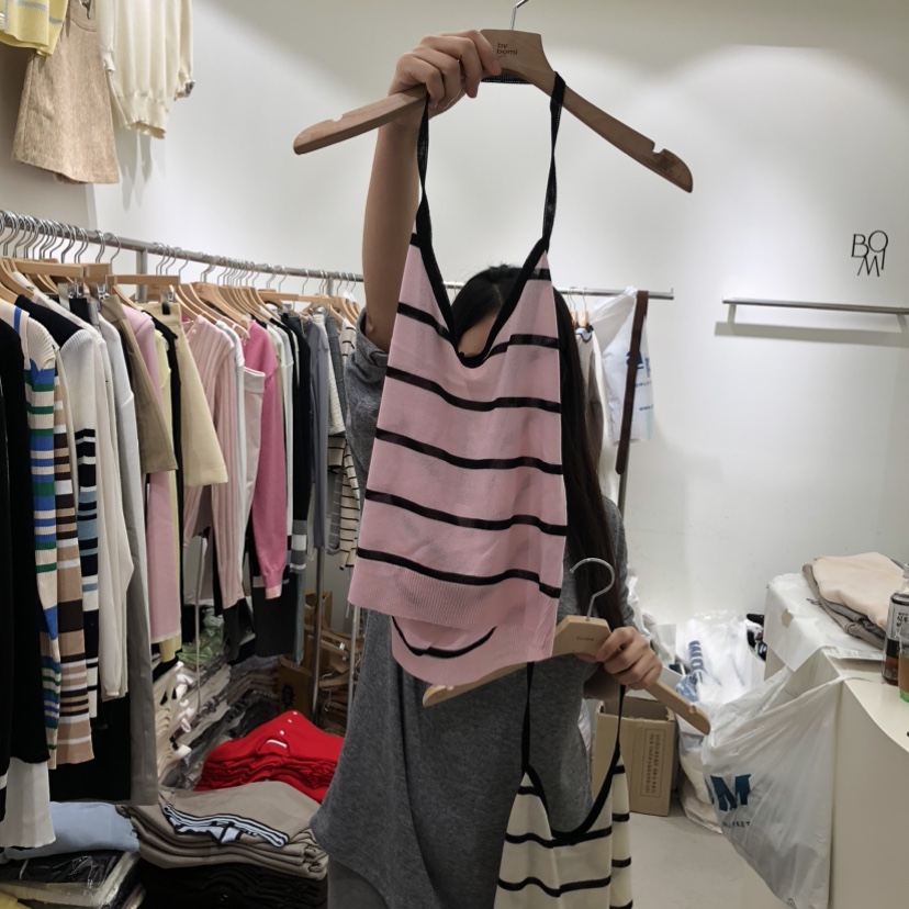 BY BOMI韓國直郵實拍女士新品休閑人氣26春夏熱賣吊帶背心BY BOMI吊帶/背心圖色2