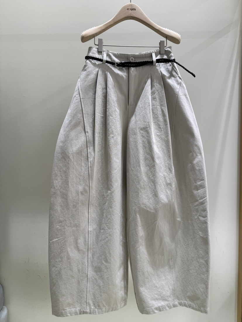 EUM韓國直郵女裝新款26春夏推薦時尚熱賣休閑休閑褲不含腰帶EUM休閑褲圖色1