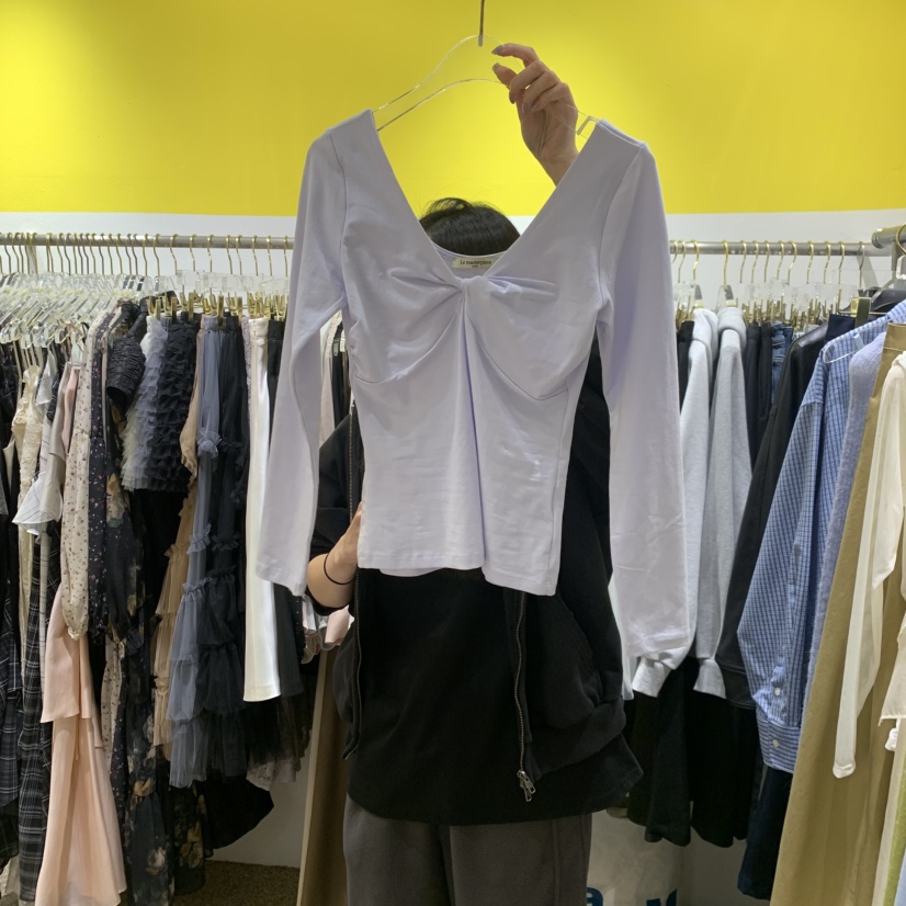 LE MASTERPLACE韓國東大門代購女士新款時尚休閑長袖T恤Le masterpiece長袖T恤圖色4