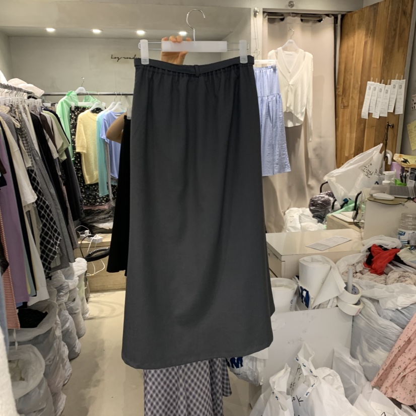 LOGROAD韓國東大門直郵女士新品休閑人氣26春夏職業推薦長裙LOG ROAD長裙