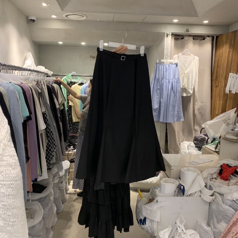 LOGROAD韓國東大門直郵女士新品休閑人氣26春夏職業推薦長裙LOG ROAD長裙圖色2