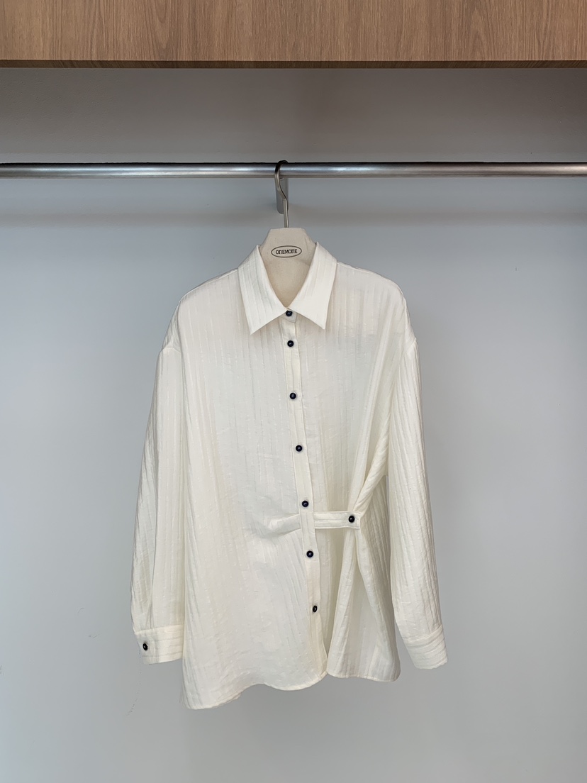 ONE MONE韓國直郵女裝新品休閑26春夏推薦人氣襯衫蕾絲衫ONE MONE襯衫/蕾絲衫圖色2