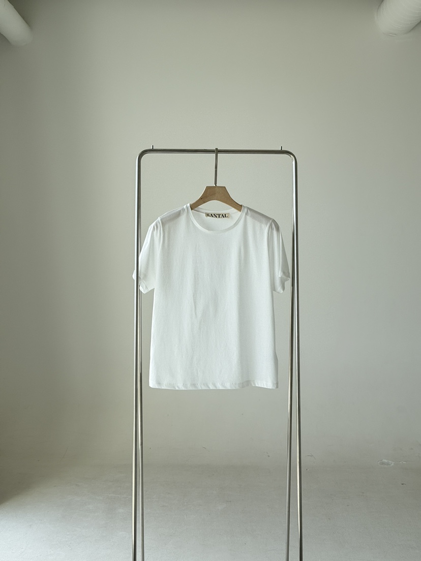 SANTAL韓國東大門直郵女士新品熱賣推薦職業26春夏T恤絲綢SANTALT恤圖色3