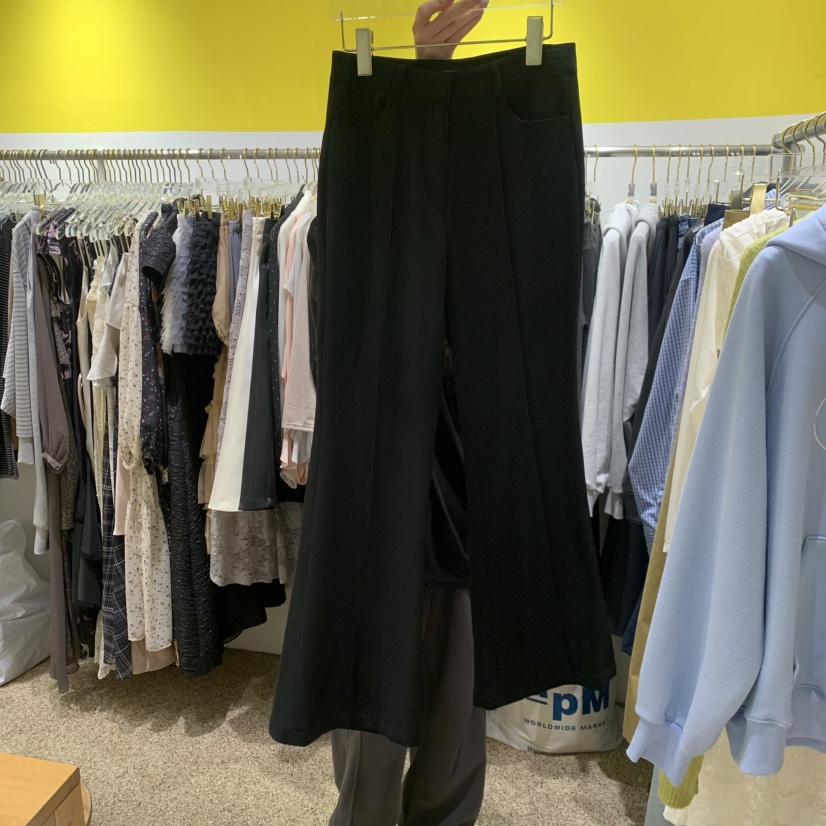 LE MASTERPLACE韓國代購女士新品推薦人氣職業休閑褲喇叭Le masterpiece休閑褲圖色2