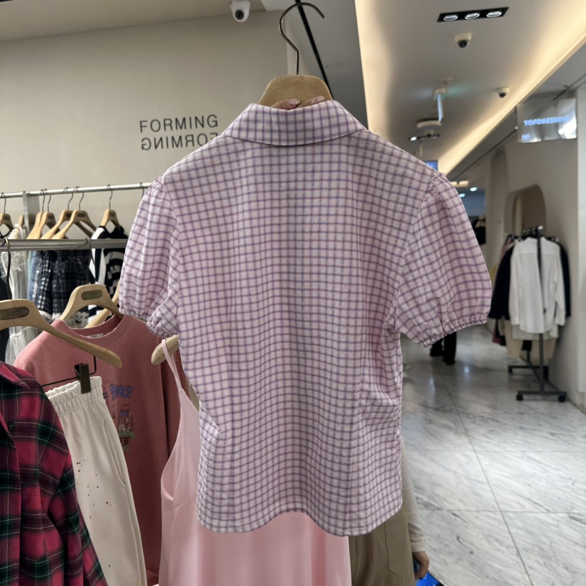 FORMING-P韓國東大門直郵女士新品熱賣時尚26春夏襯衫蕾絲衫FORMING-P襯衫/蕾絲衫