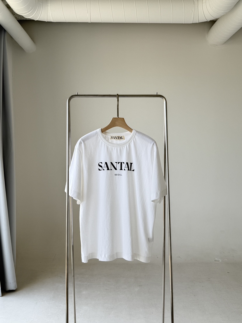 SANTAL韓國東大門代購女士新品時尚職業熱賣人氣26春夏T恤SANTALT恤圖色1